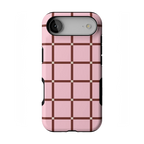Uptown Gridlock | Pink Checkerboard Case