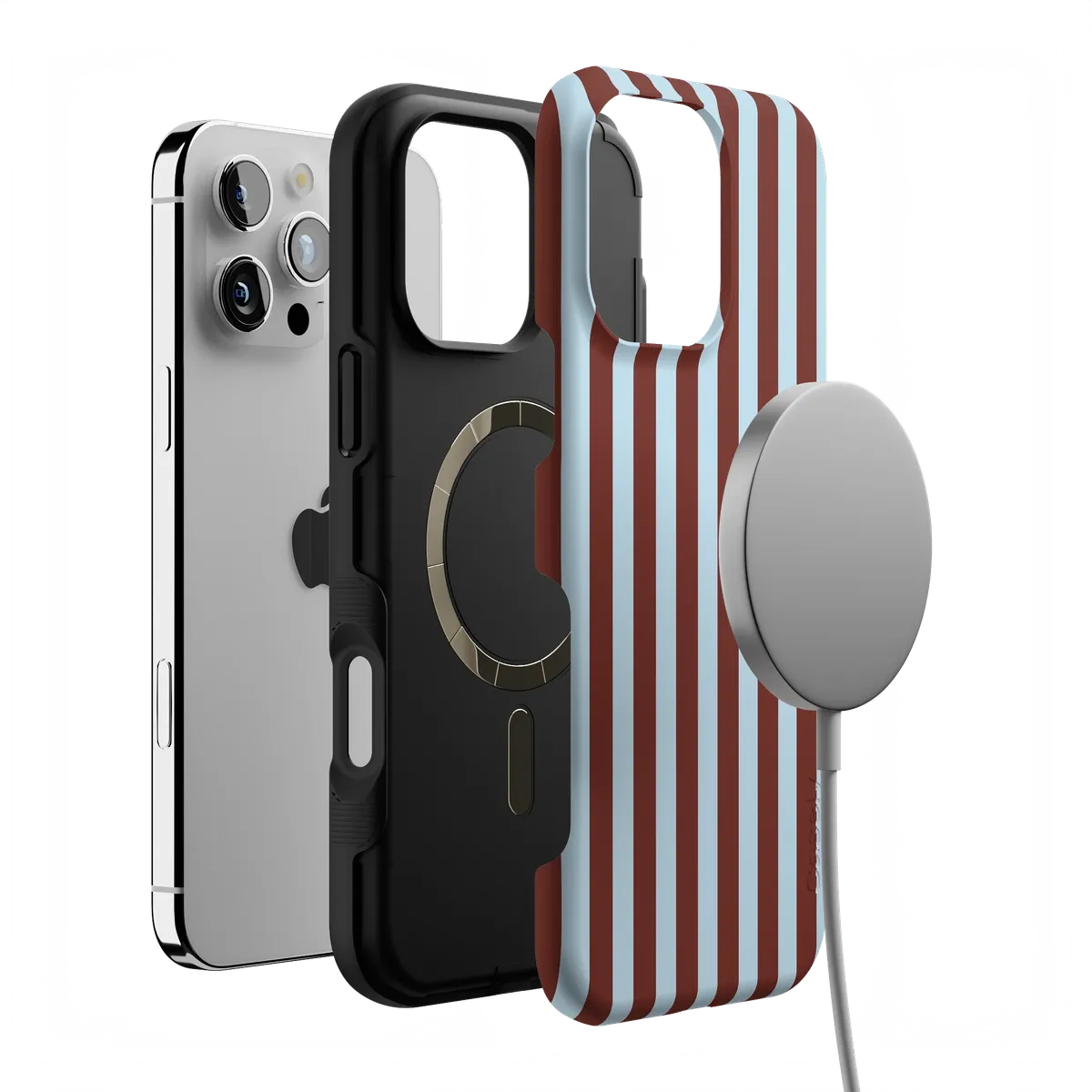 Sunday in Brooklyn | Blue Stripes Case