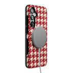 Scarlet Stitch | Red Houndstooth Case