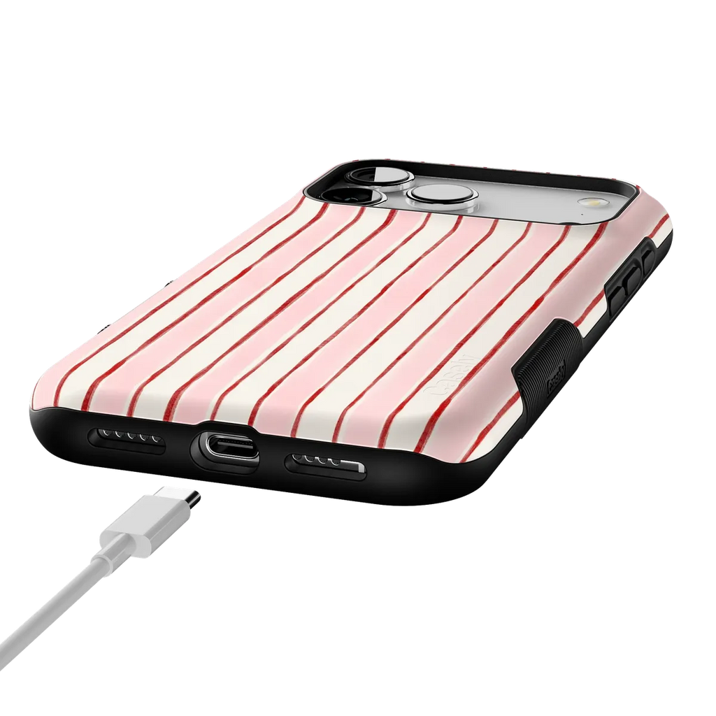 Pretty in Pastel | Blush Stripes Case