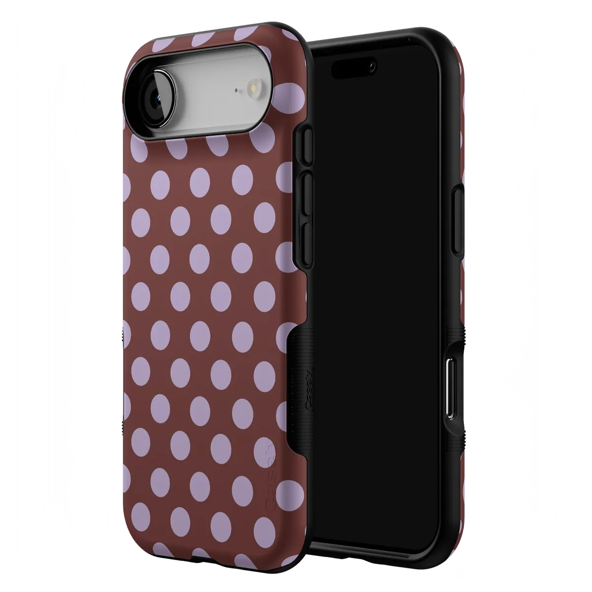 Spotted in SoHo | Burgundy Polka Dot Case