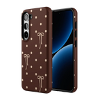 Teddy Bows | Brown Polka Dot Case