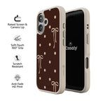 Teddy Bows | Brown Polka Dot Case