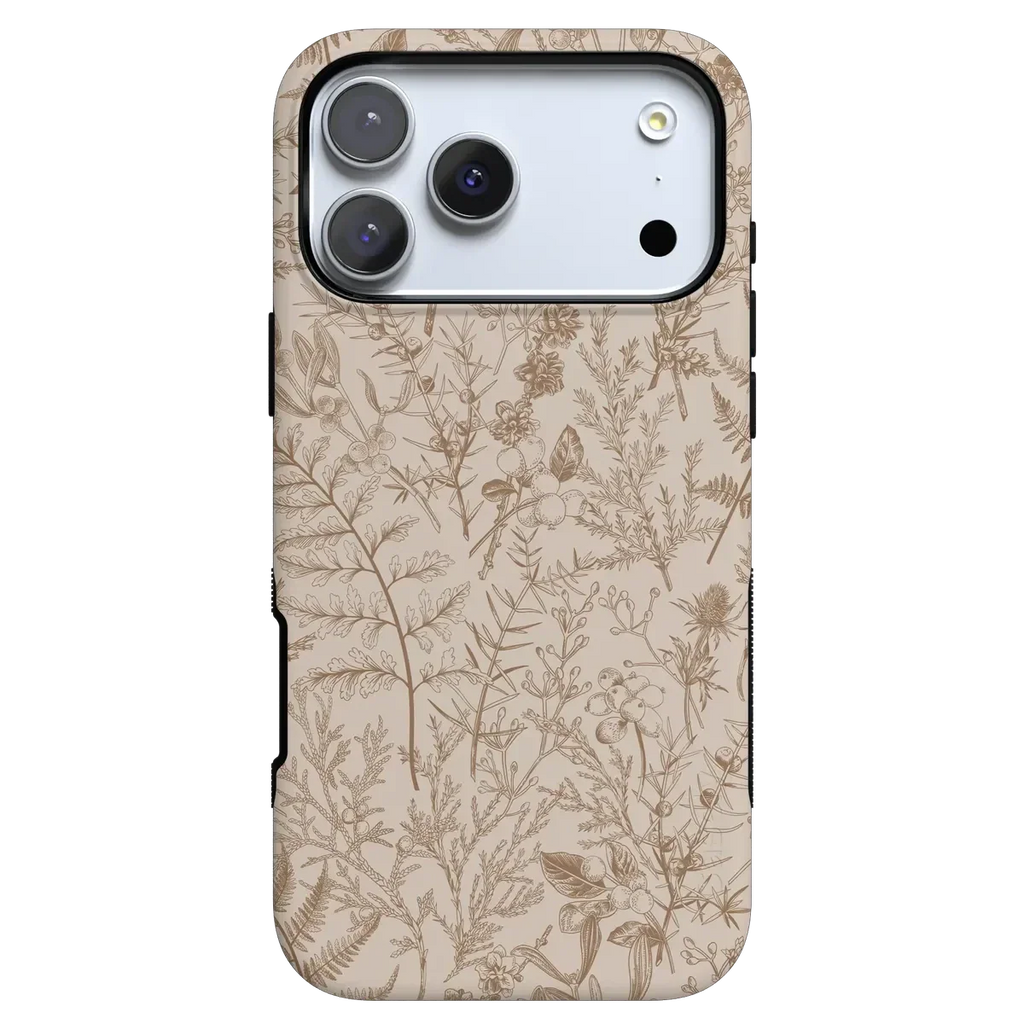 Beige Garden | Neutral Floral Case