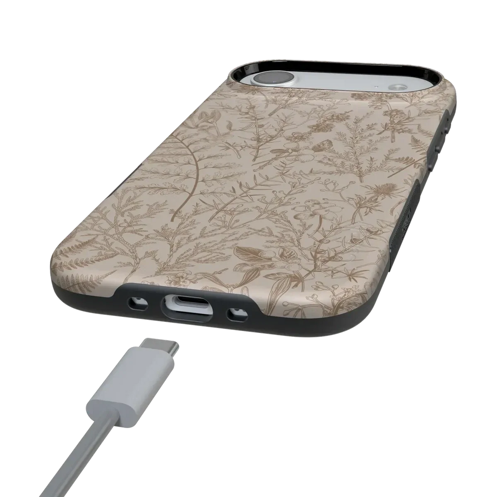 Beige Garden | Neutral Floral Case