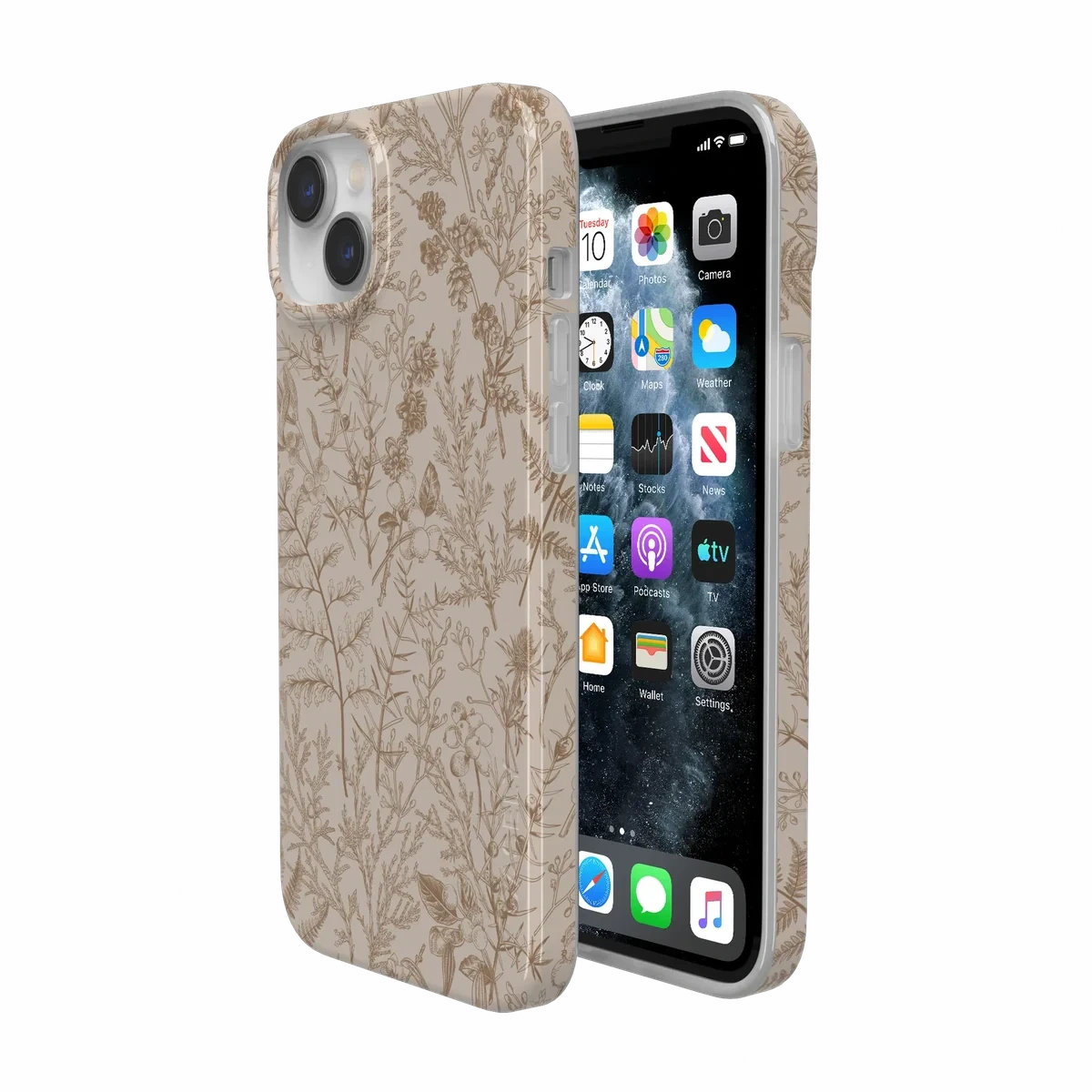 Beige Garden | Neutral Floral Case