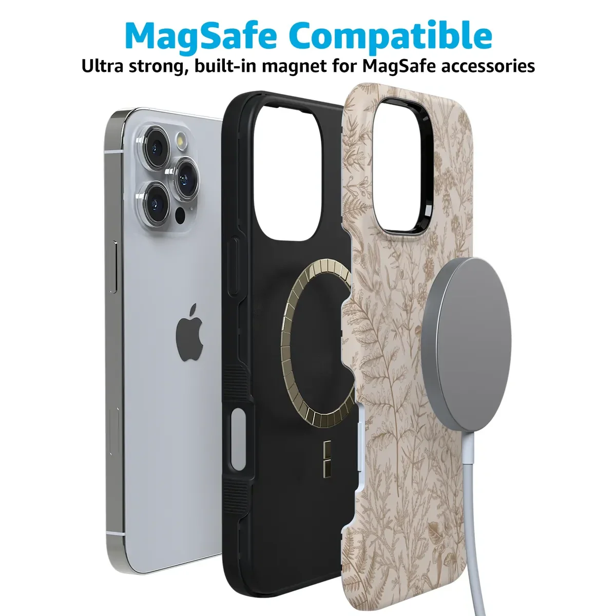Beige Garden | Neutral Floral Case