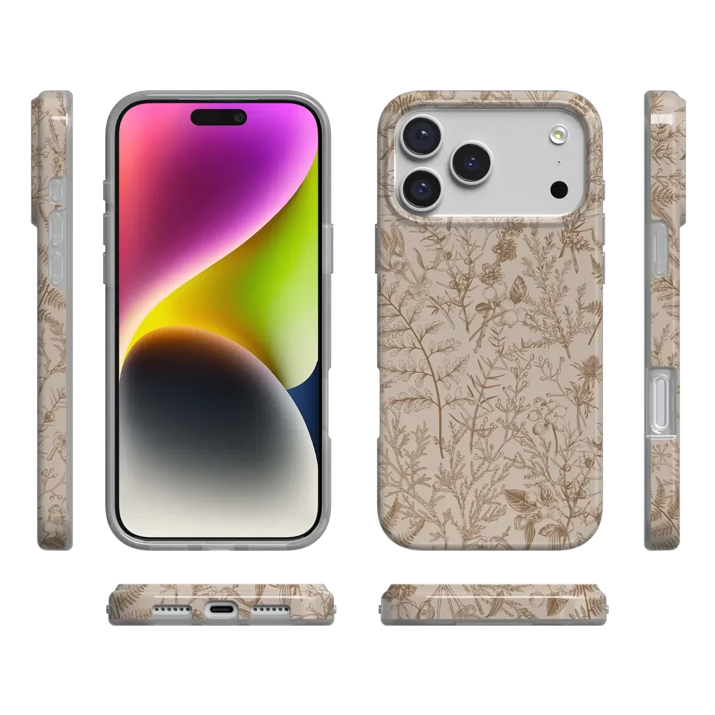 Beige Garden | Neutral Floral Case