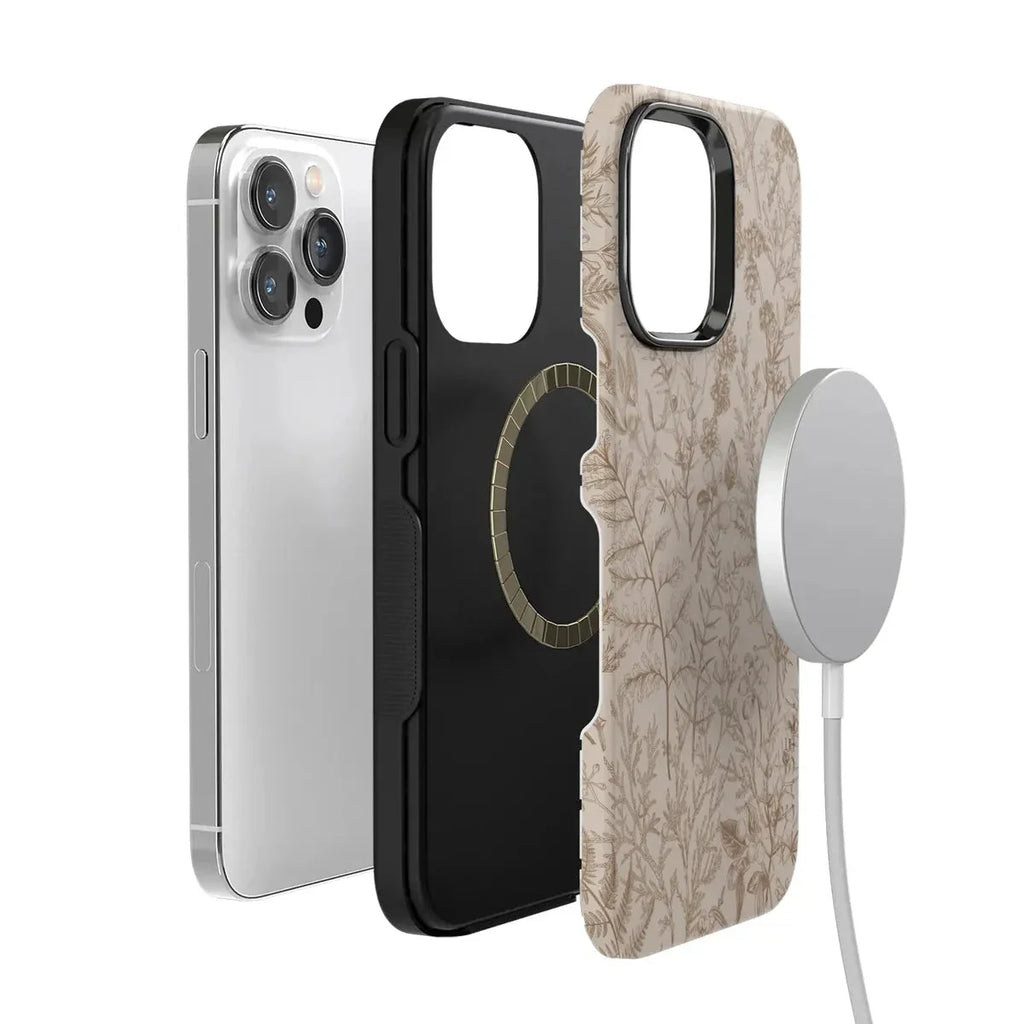Beige Garden | Neutral Floral Case