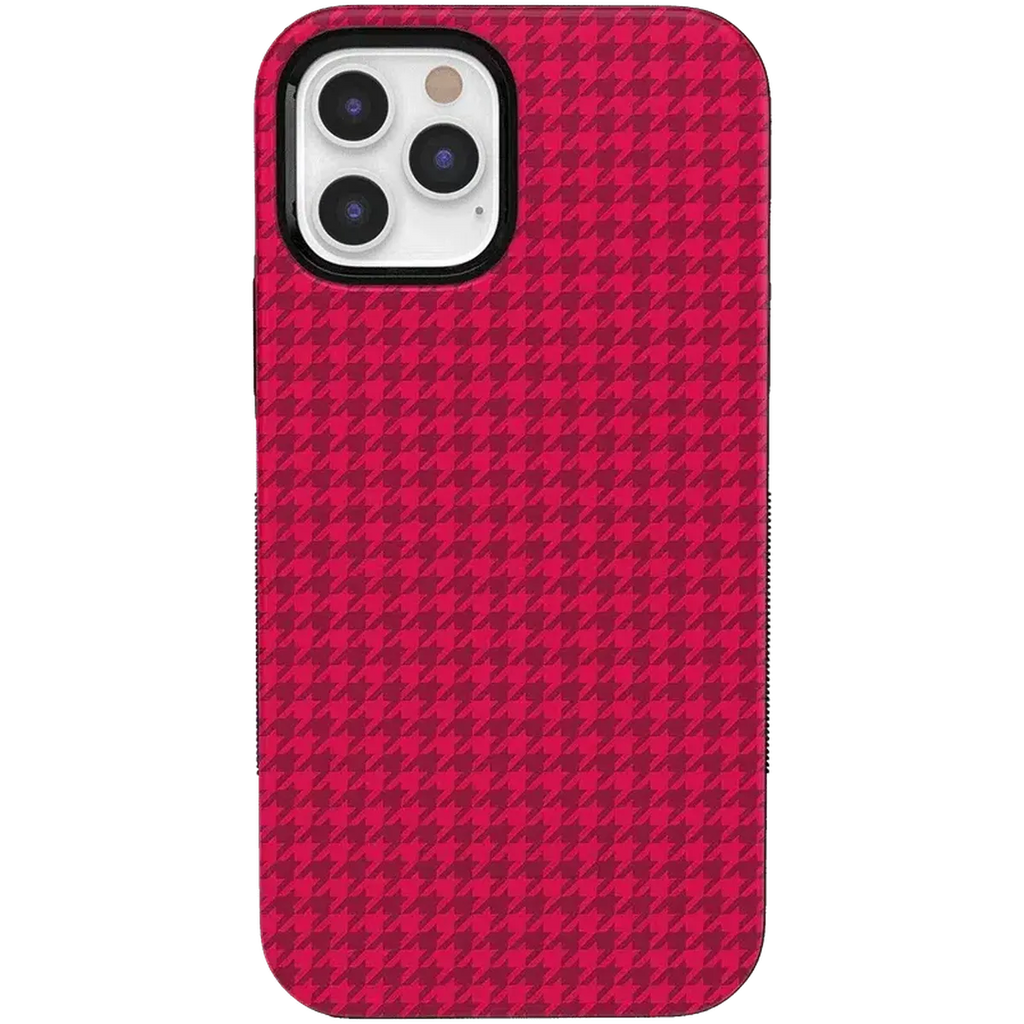 Best Dressed | Red Houndstooth Case