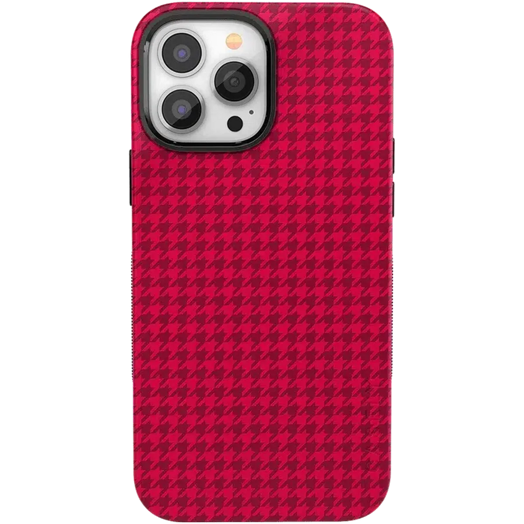 Best Dressed | Red Houndstooth Case