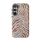 Untamed | Brown & Blue Zebra Case