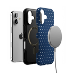 On the Dot | Navy Polka Dot Case