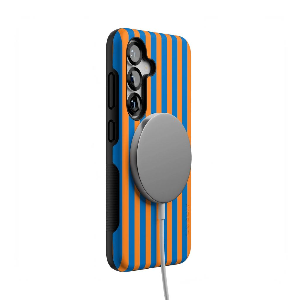 Go New York | Blue & Orange Stripes Case