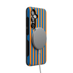 Go New York | Blue & Orange Stripes Case