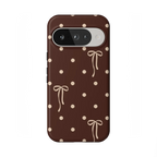 Teddy Bows | Brown Polka Dot Case