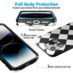 Black Checkerboard | High Contrast Design Case