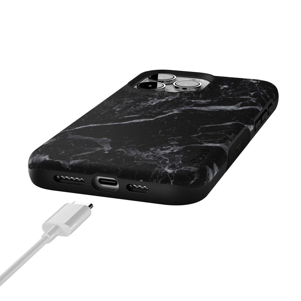 Black Pearl | Classic Black Marble Case