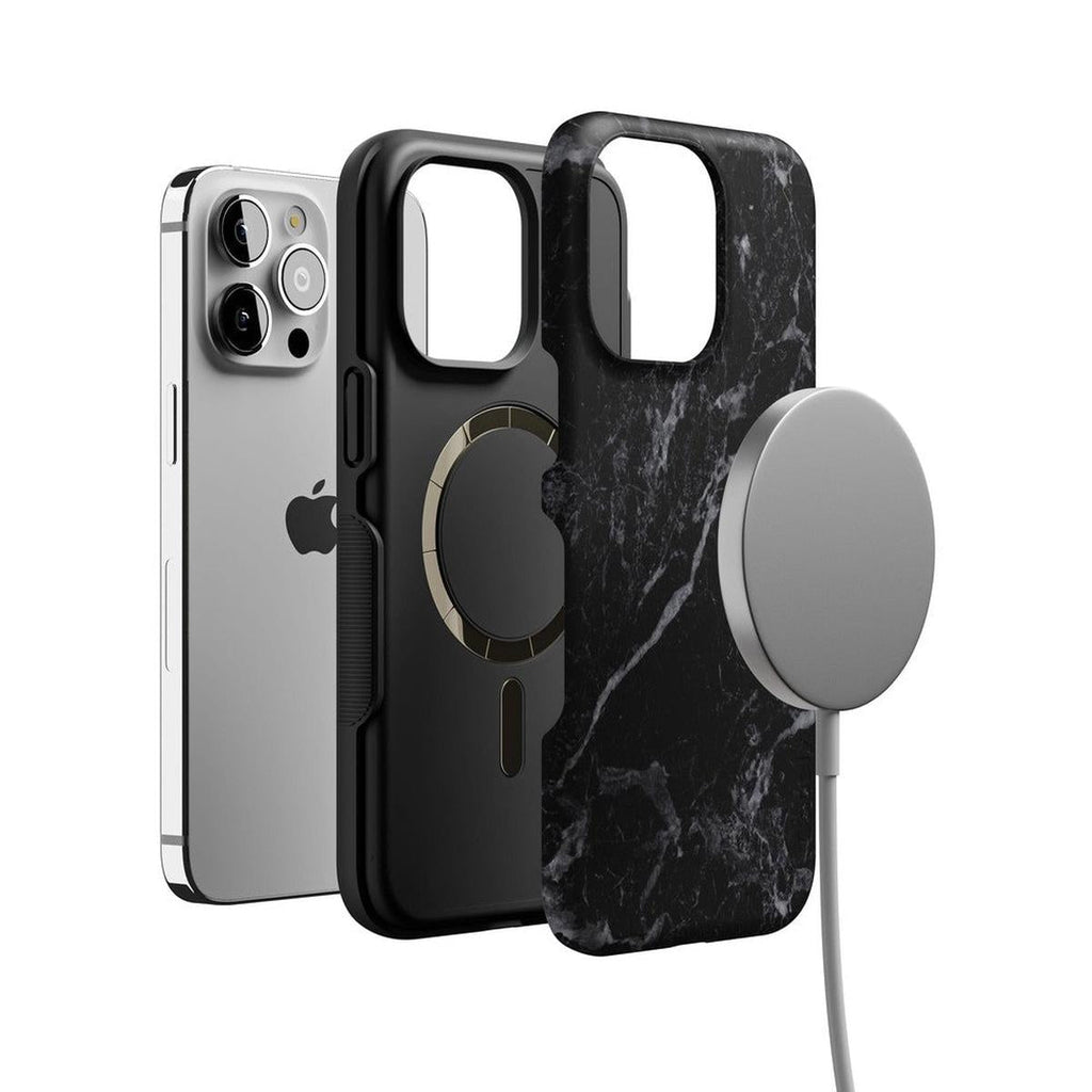 Black Pearl | Classic Black Marble Case