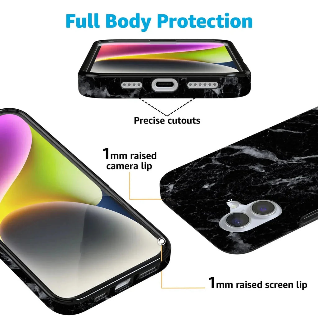 Black Pearl | Classic Black Marble Case