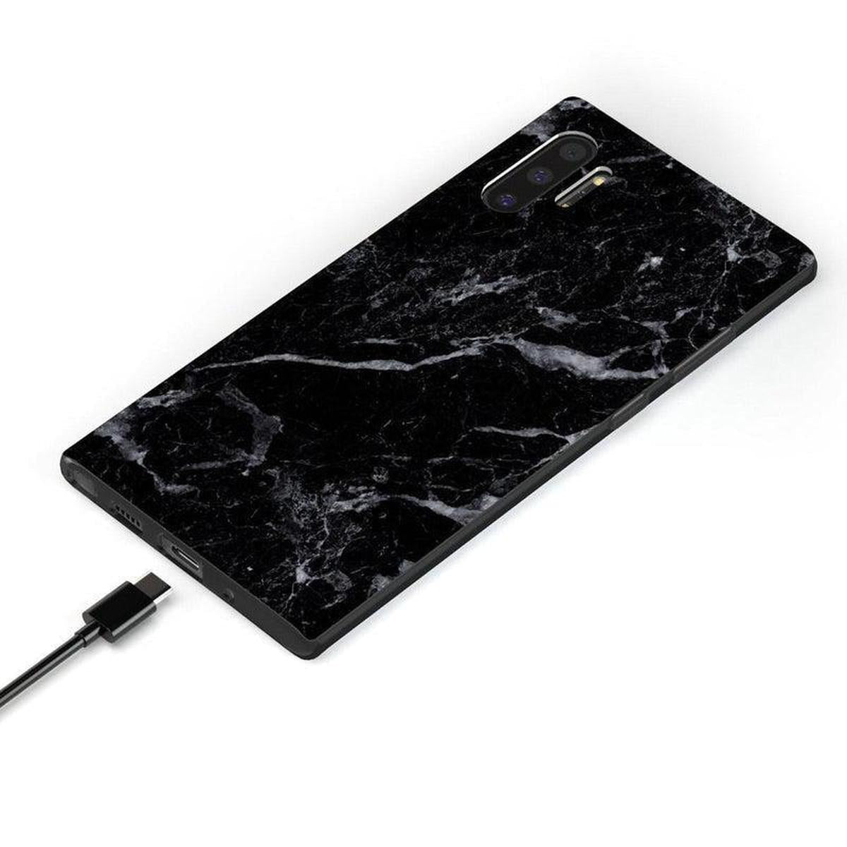 Black Pearl | Classic Black Marble Samsung Case