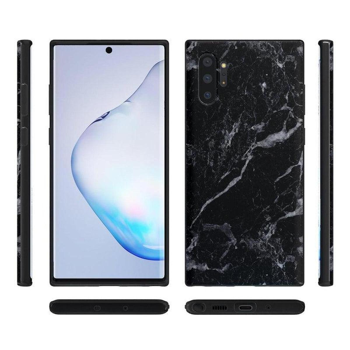 Black Pearl | Classic Black Marble Samsung Case