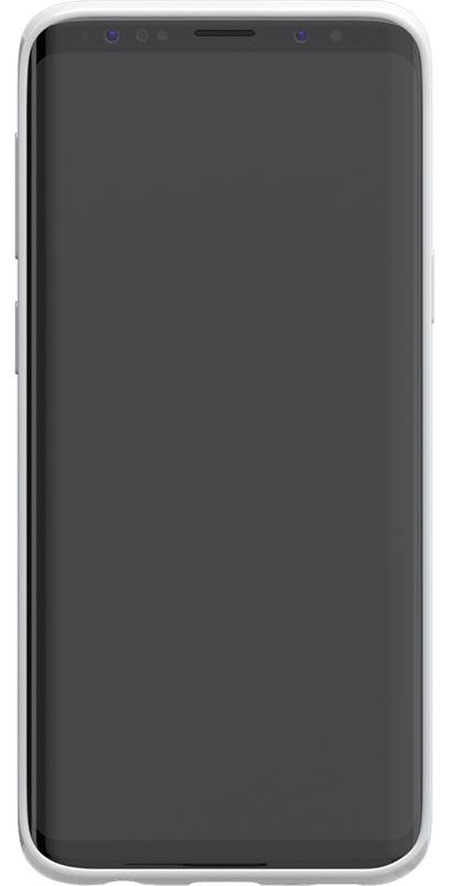 Blue and Gold Clear Floral Samsung Case