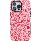 Blush Garden | Floral Doodle Case