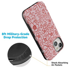 Blush Garden | Floral Doodle Case