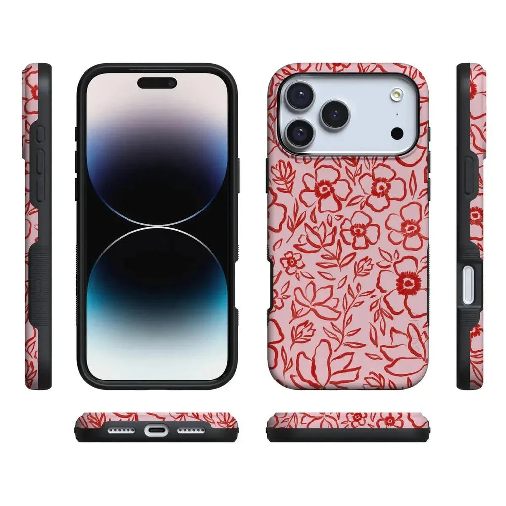 Blush Garden | Floral Doodle Case