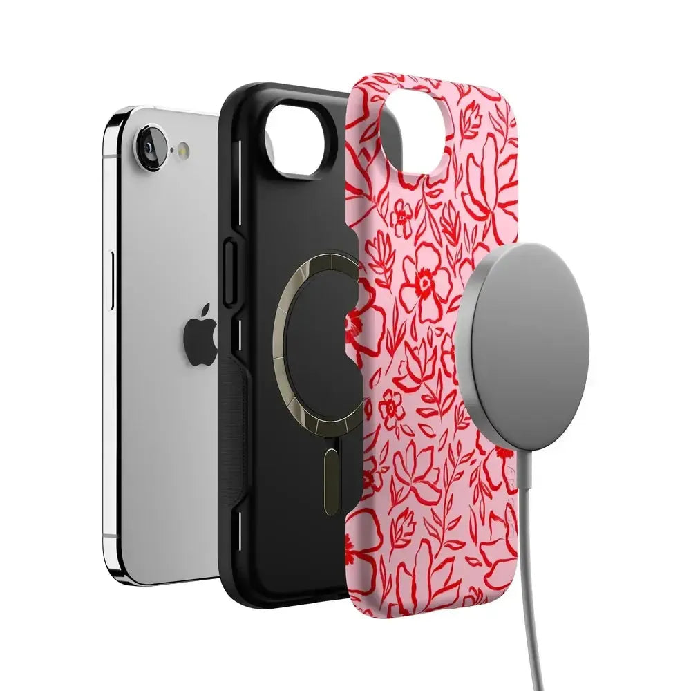 Blush Garden | Floral Doodle Case