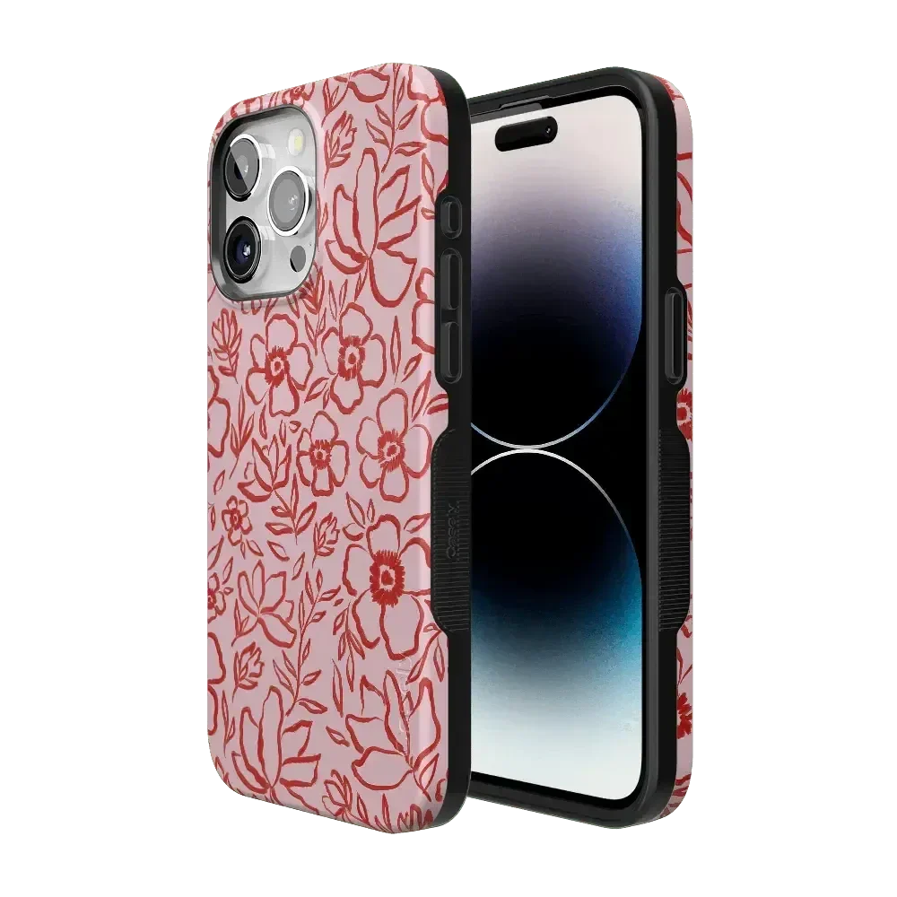 Blush Garden | Floral Doodle Case