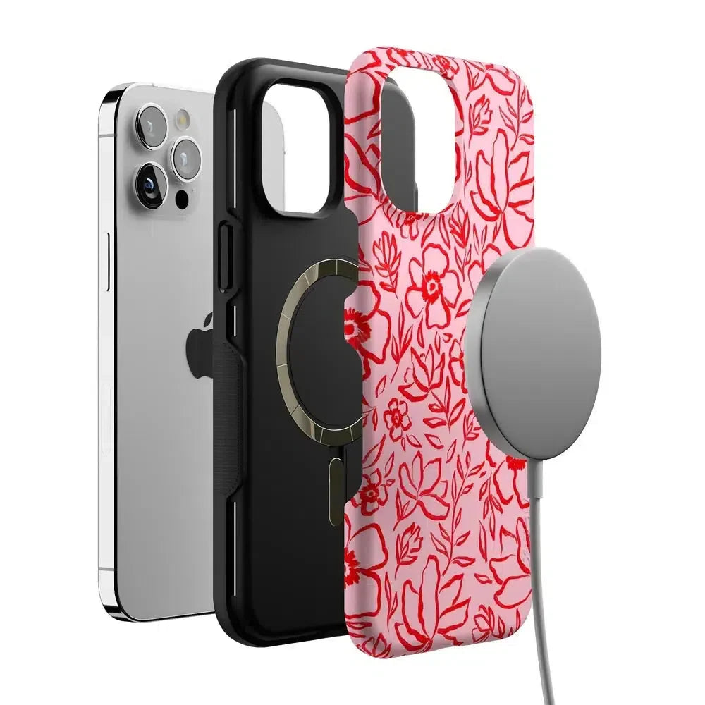 Blush Garden | Floral Doodle Case