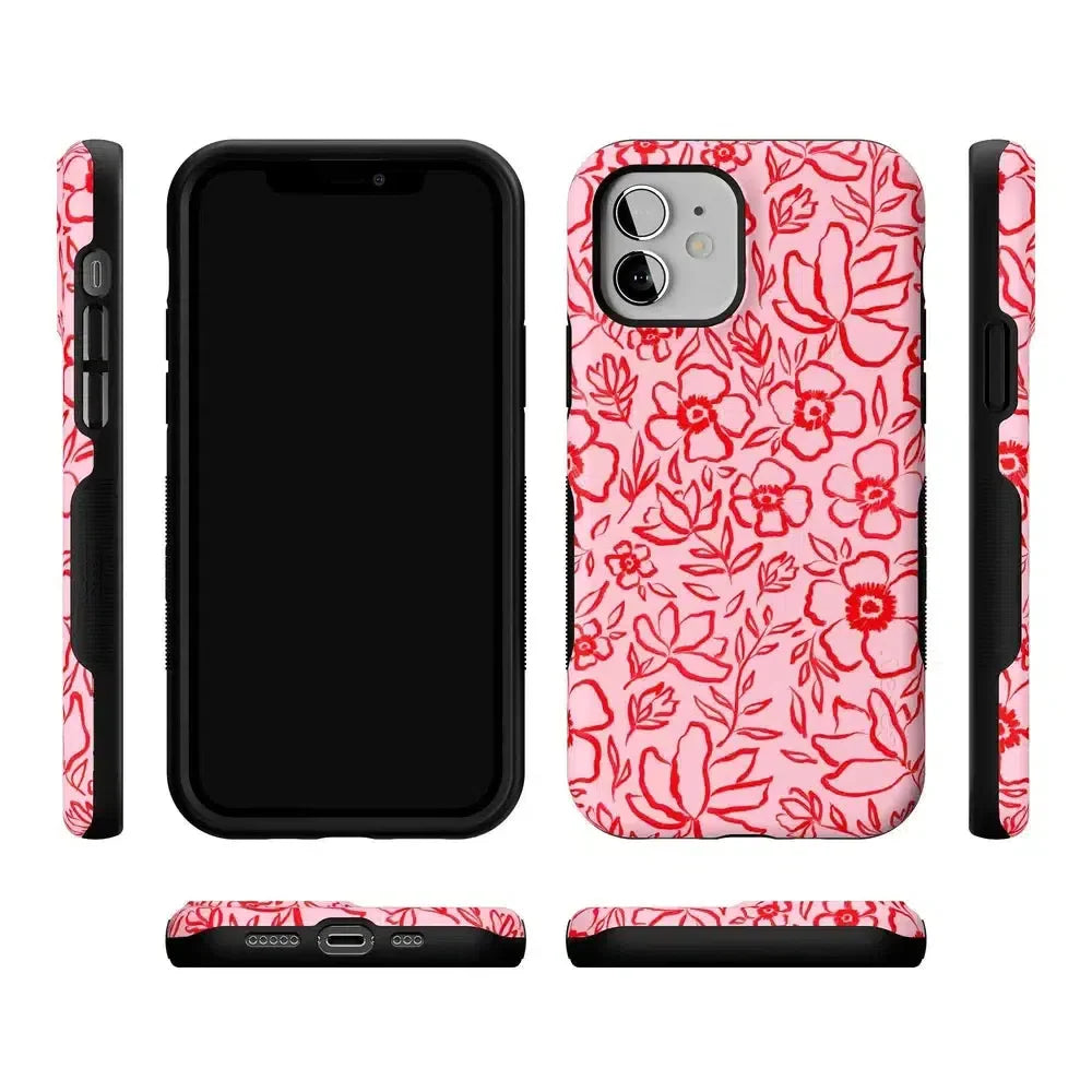 Blush Garden | Floral Doodle Case