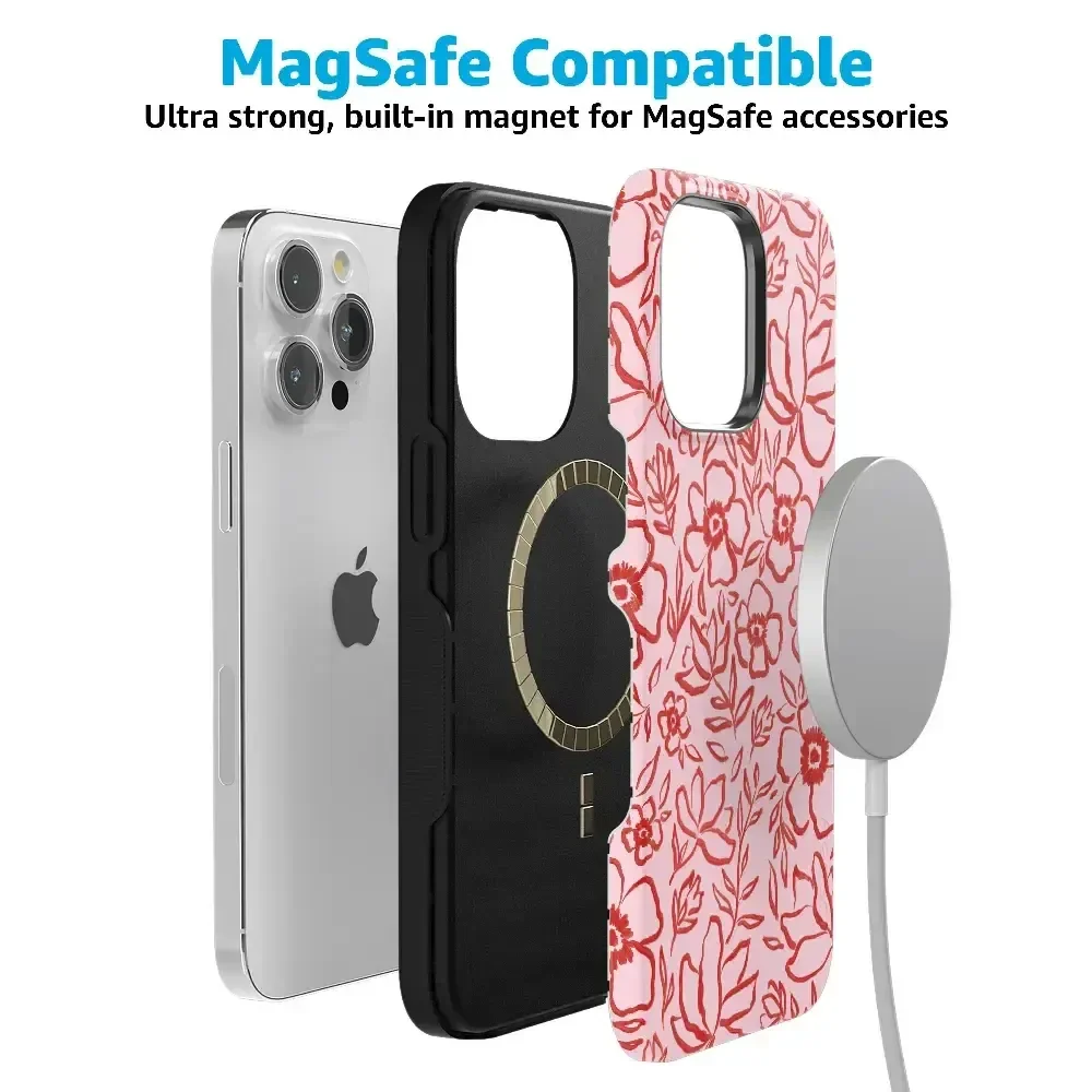 Blush Garden | Floral Doodle Case