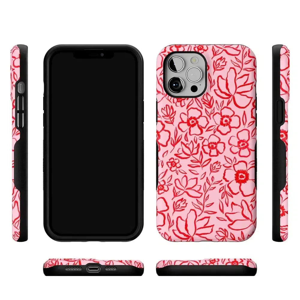 Blush Garden | Floral Doodle Case