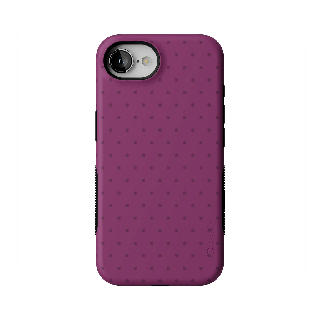 On the Dot | Plum Polka Dot Case