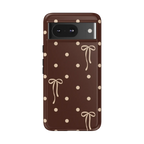Teddy Bows | Brown Polka Dot Case