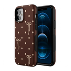 Teddy Bows | Brown Polka Dot Case