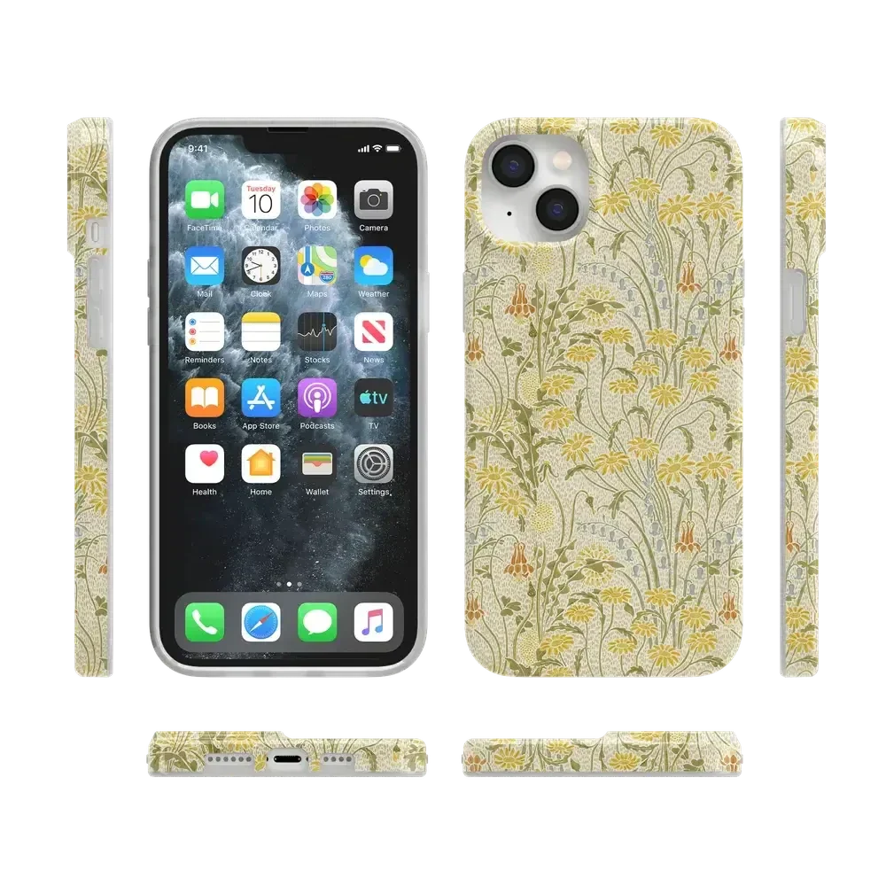Boho Blooms | Golden Floral Case