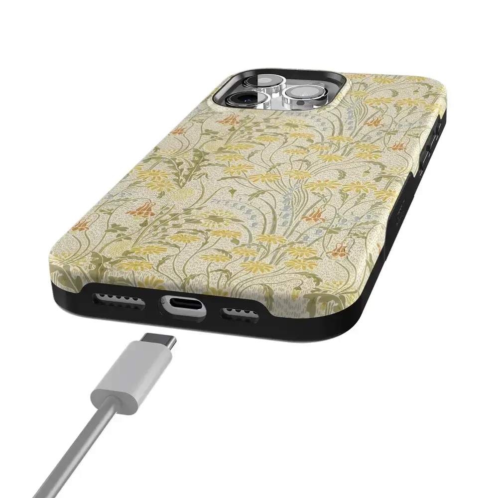 Boho Blooms | Golden Floral Case