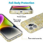 Boho Blooms | Golden Floral Case