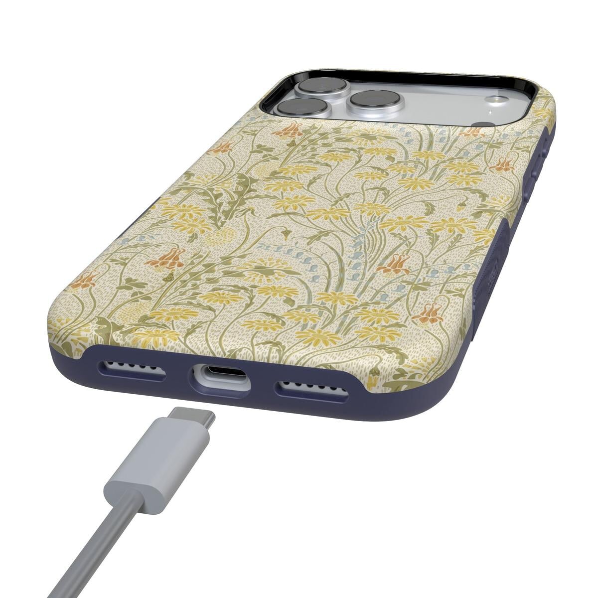 Boho Blooms | Golden Floral Case