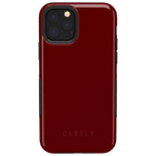Burgundy Red on Black | Ultra-Protective Bold Case