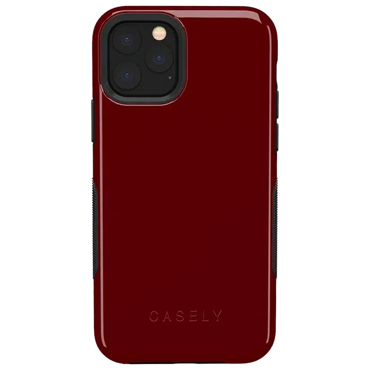 Burgundy Red on Black | Ultra-Protective Bold Case