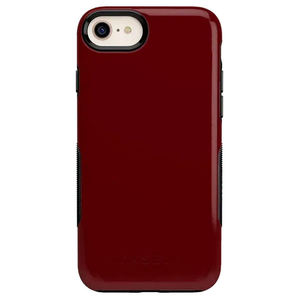 Burgundy Red on Black | Ultra-Protective Bold Case