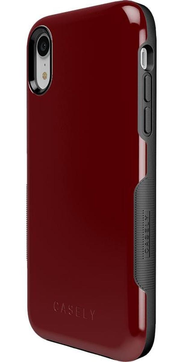Burgundy Red on Black | Ultra-Protective Bold Case