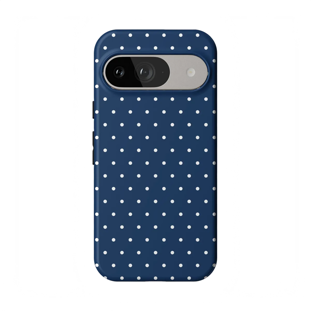 On the Dot | Navy Polka Dot Case