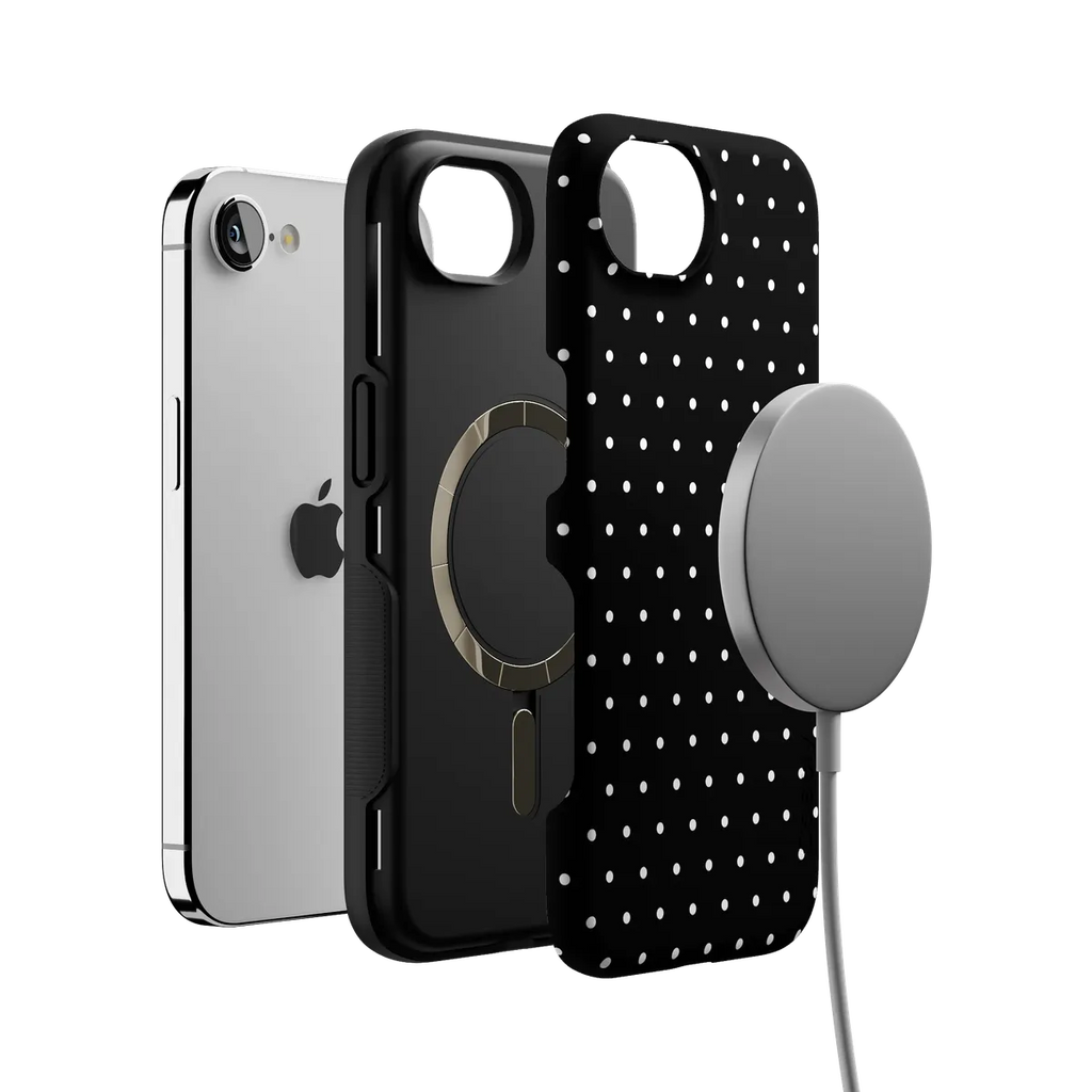 On the Dot | White Polka Dot Case