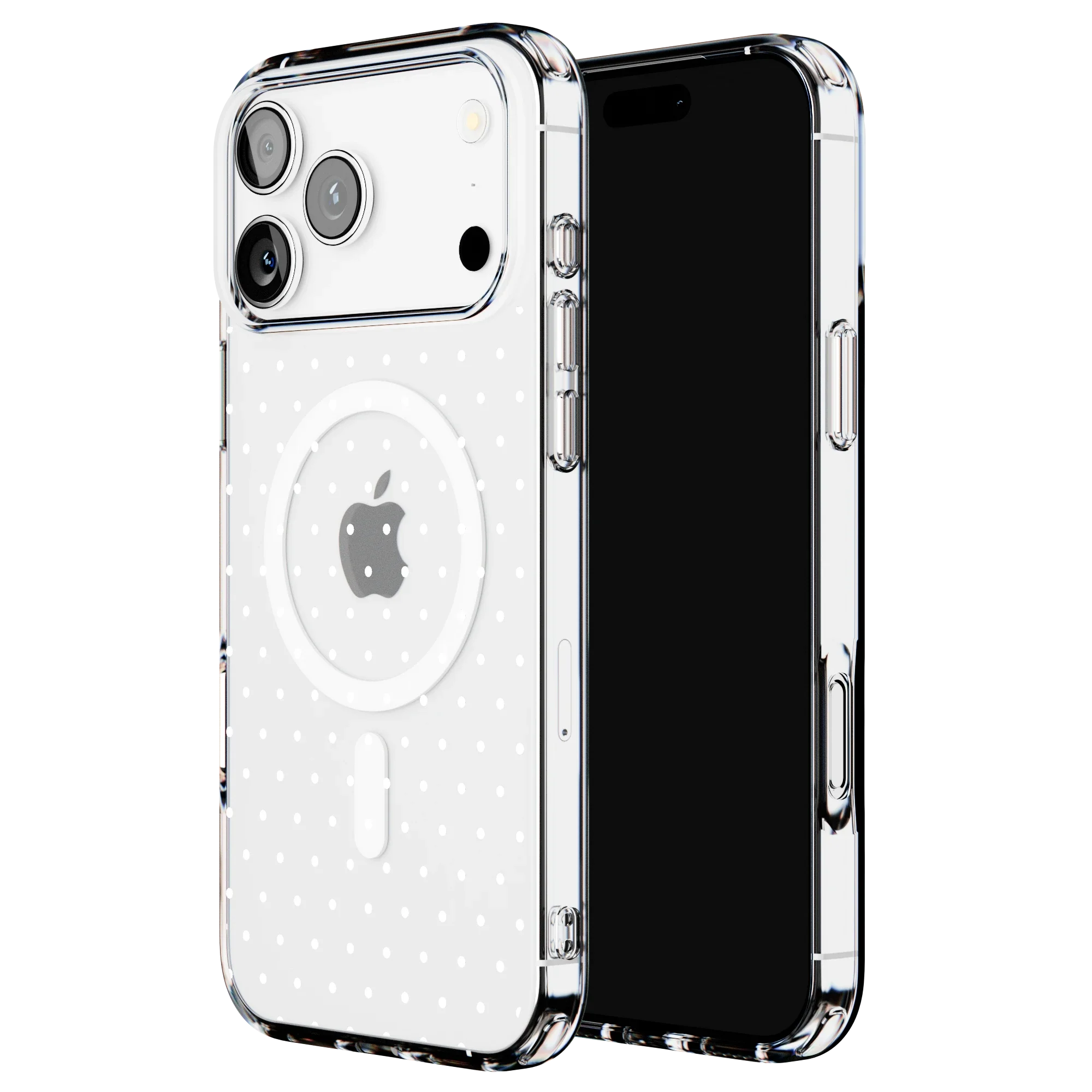 On the Dot | White Polka Dot Case
